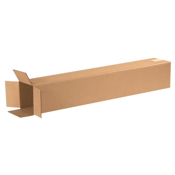 Mid-west Box 6 x 6 x 36 Tall Corrugated Boxes Pack of 25 Mid-west Box 6 x 6 x 36 Tall Corrugated Boxes Pack of 25